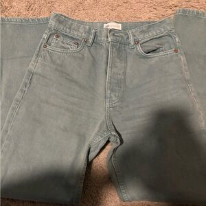Light green womens jeans